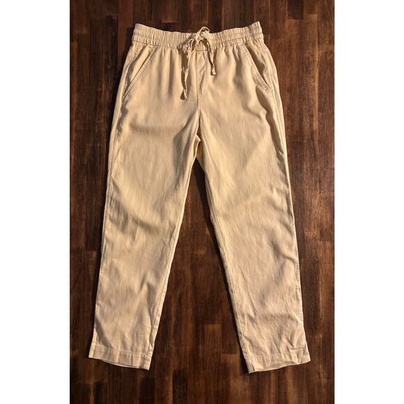 Gap Women's XS Easy Pant Pull On Drawstring High Rise Tapered Ankle Pockets - Picture 1 of 10